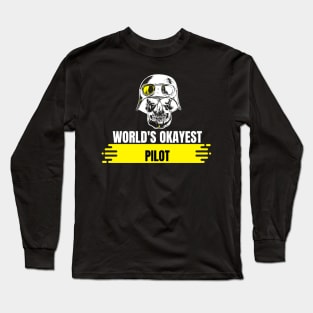 World's Okayest Pilot Long Sleeve T-Shirt